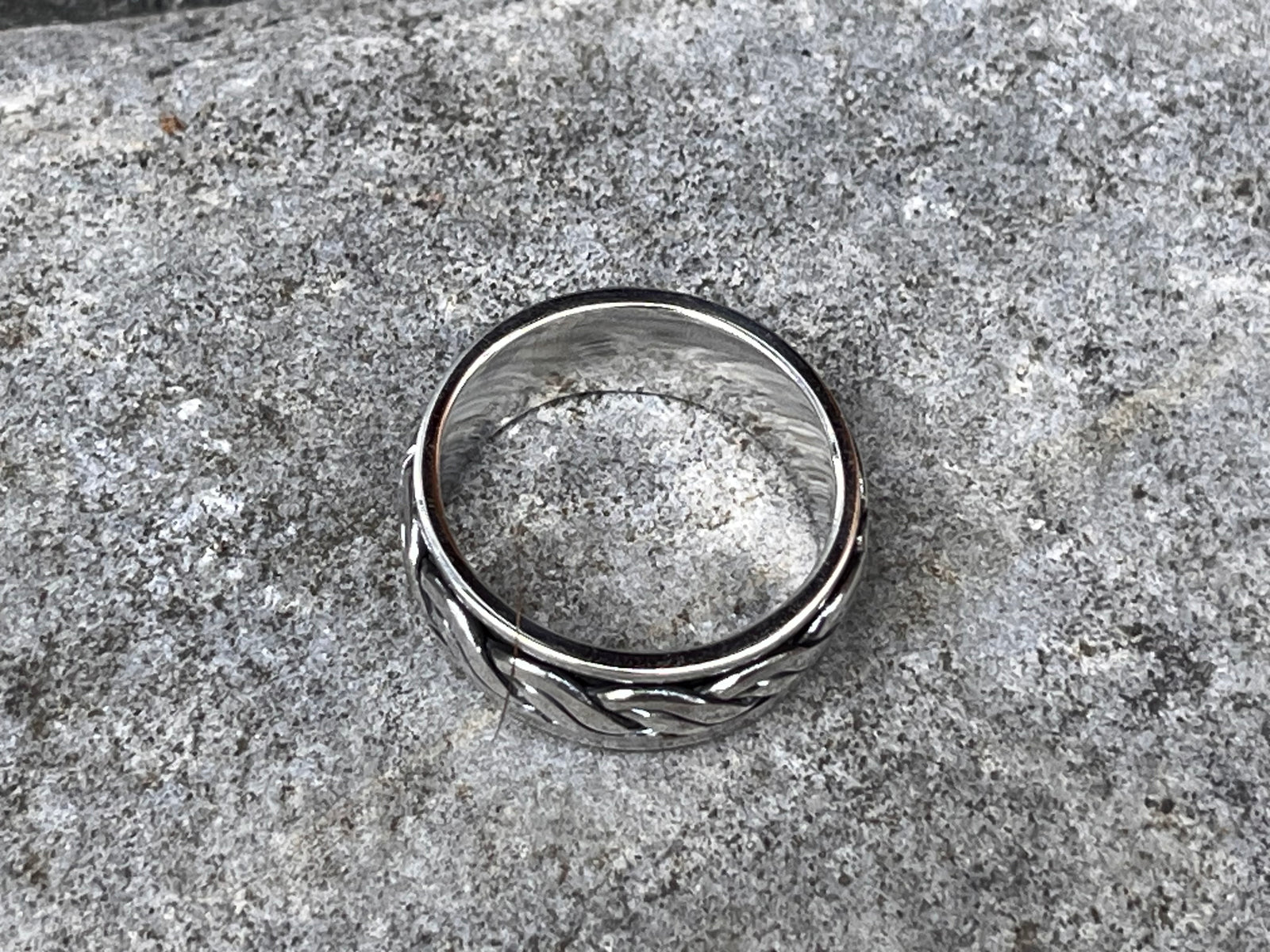 Sterling Silver Celtic Spinner Meditation Ring