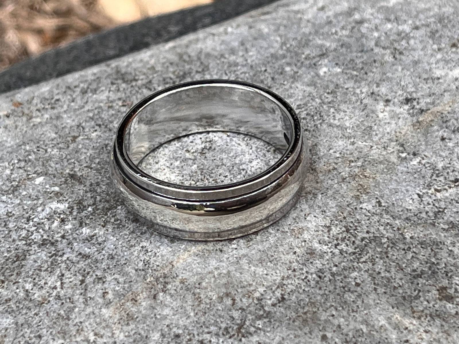 Sterling Silver Spinner Meditation ring