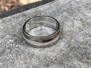 Sterling Silver Spinner Meditation ring