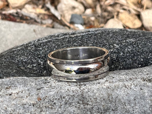 Sterling Silver Spinner Meditation ring