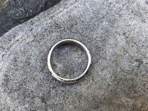Sterling Silver Spinner Etched Meditation Ring