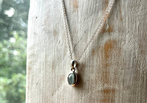 Aquamarine Gemstone Pendant Necklace
