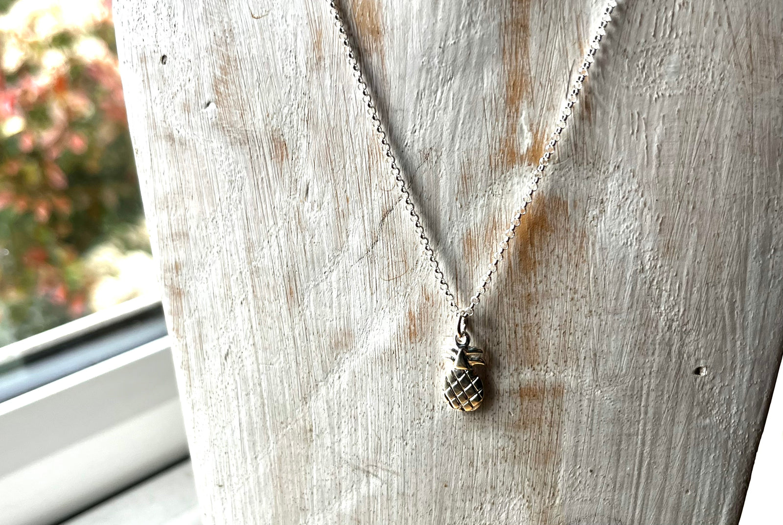 Sterling Silver Pineapple Pendant Necklace