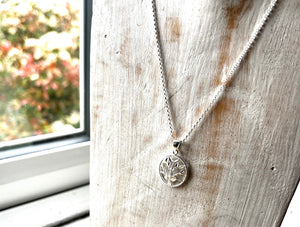 Sterling Silver Filigree Tree of Life Pendant Necklace