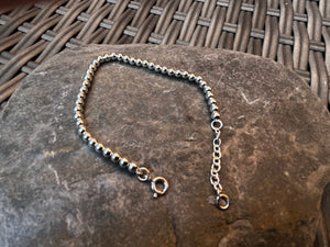 Sterling Silver Bead 4mm Bracelet