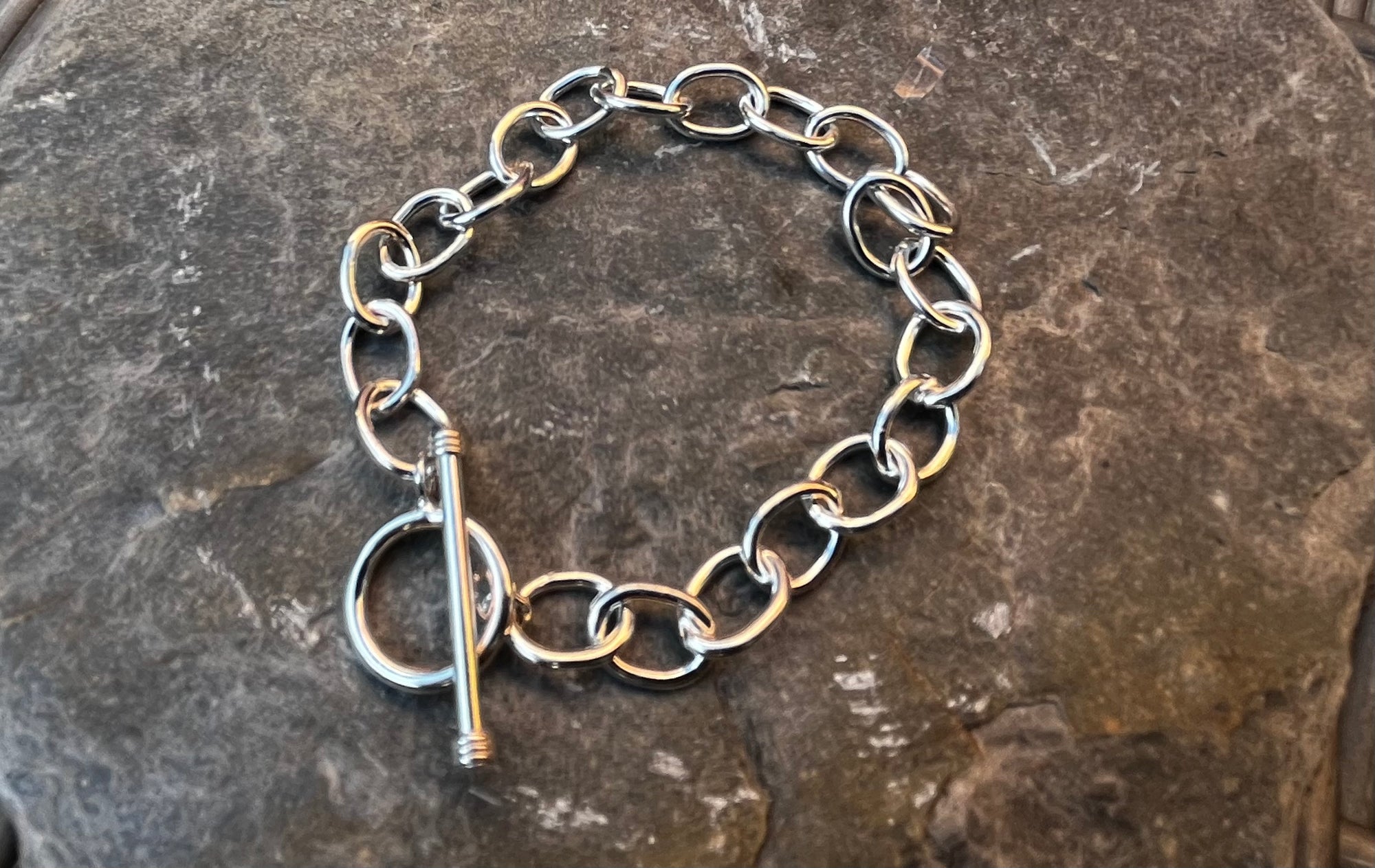 Sterling Silver Belcher Link Bracelet