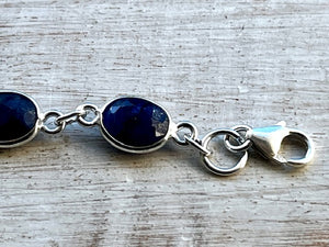 Lapis Lazuli Sterling Silver Bracelet