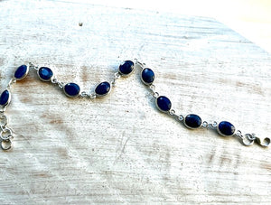 Lapis Lazuli Sterling Silver Bracelet