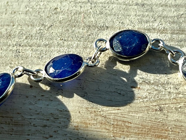 Lapis Lazuli Sterling Silver Bracelet