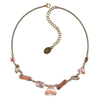 Blush Pink Mix The Rocks Crystal Stone Necklace