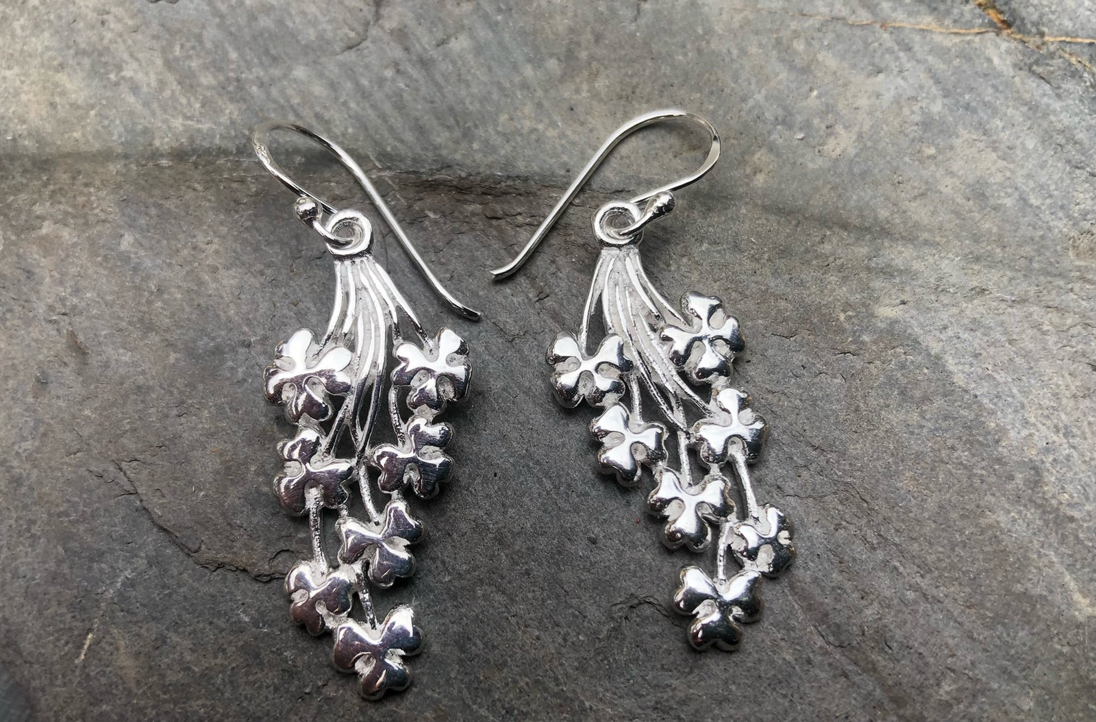 Sterling Silver Chunky Flower Earrings
