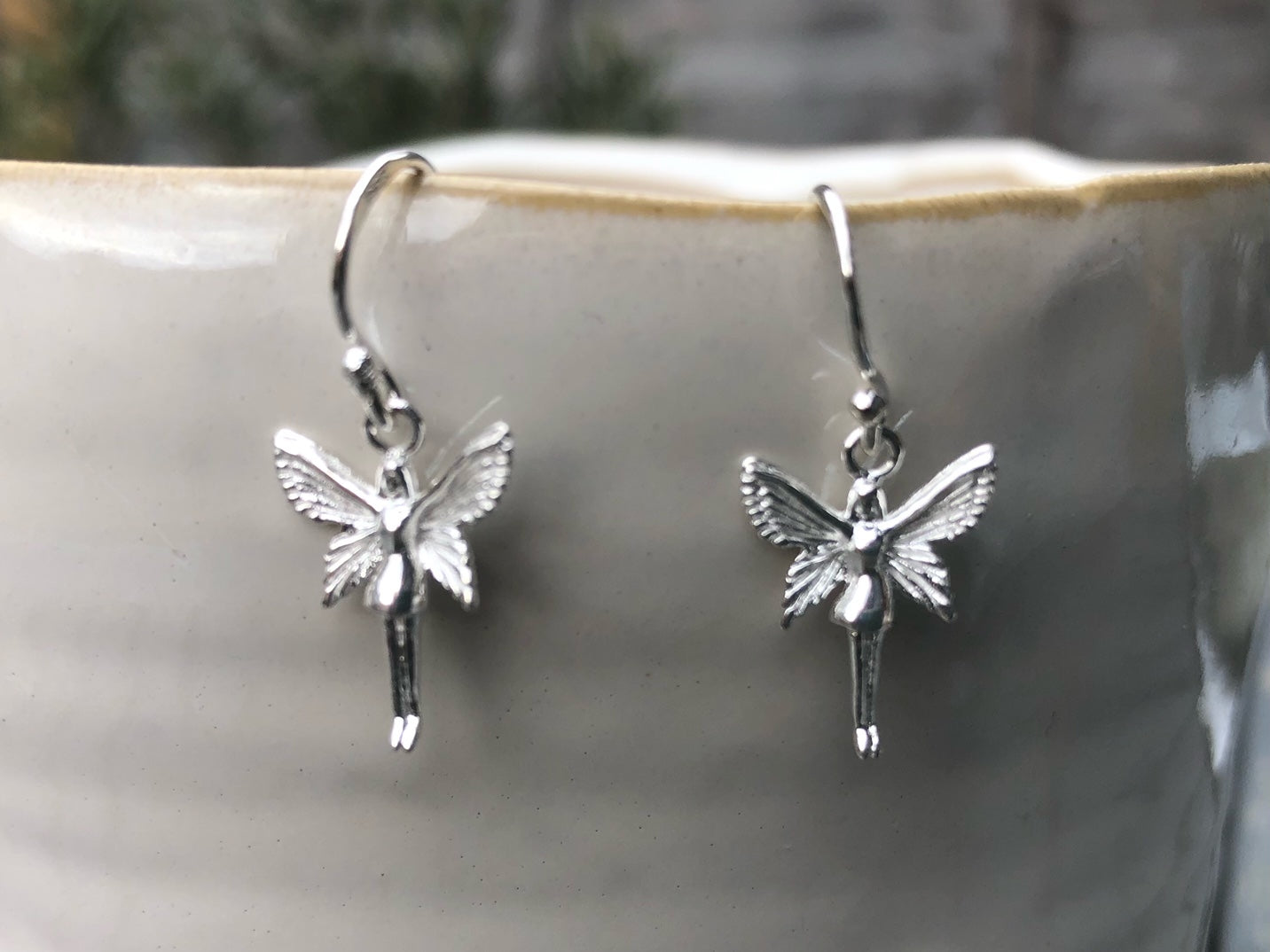 Sterling Silver Angel Earrings