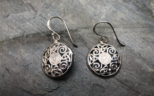 Sterling Silver Celtic Mandala Earrings