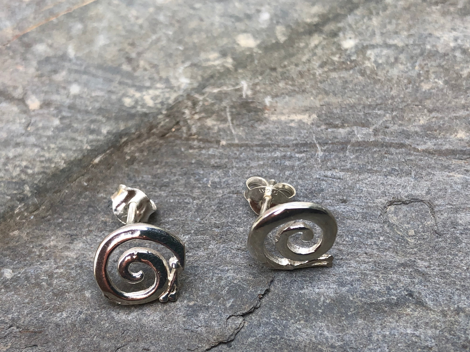 Sterling Silver 9mm Spiral Studs