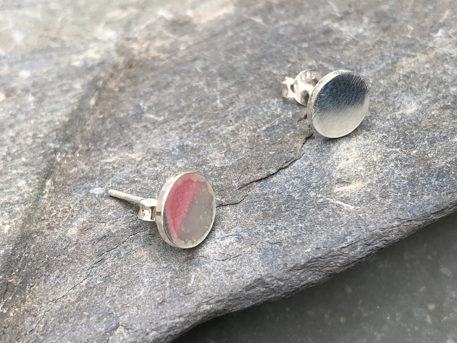 Sterling Silver 8mm Disc Studs