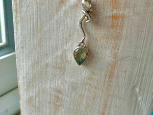 Green Amethyst Carlotta Silver Pendant Necklace