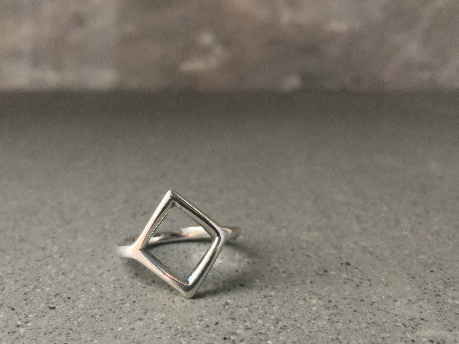 Rhombus Sterling Silver Ring