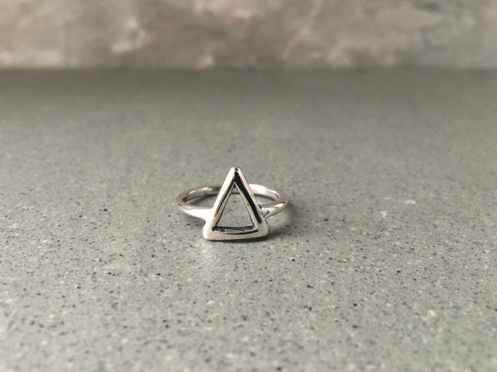 Triangle Sterling Silver Ring