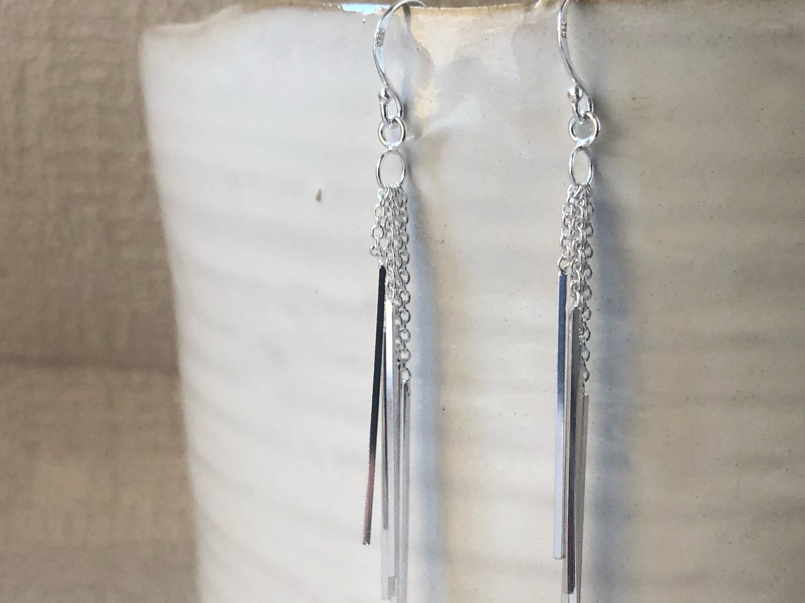 Sterling Silver Chandelier Large Earrings Tiger Lily London