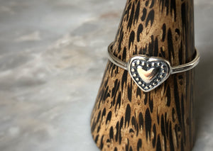 Decorative Heart Sterling Silver Ring Tiger Lily London