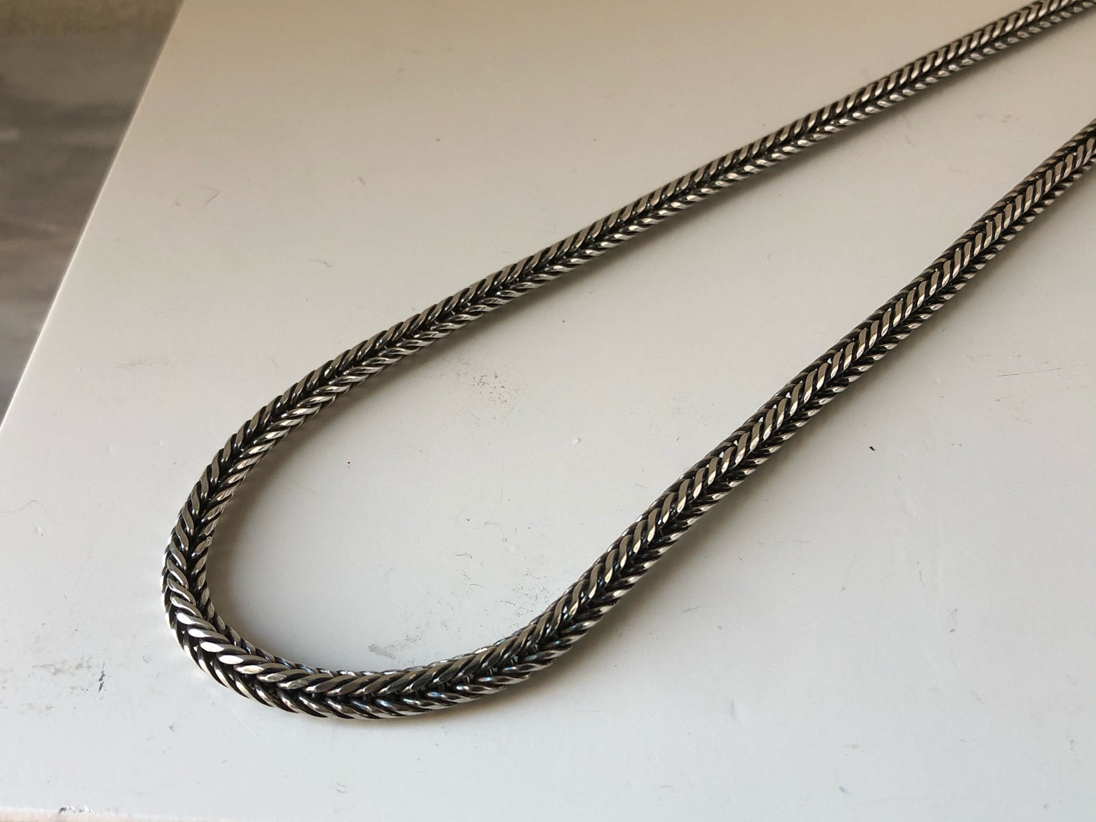 Sterling Silver Rope Unisex Snake Chain 19.5" Tiger Lily London