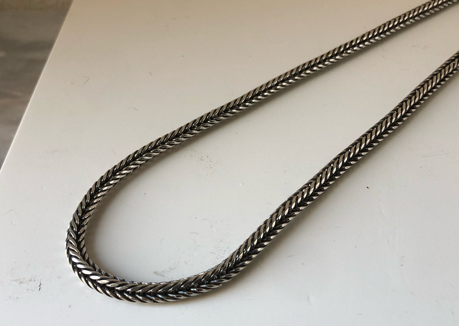 Sterling Silver Rope Unisex Snake Chain 21.5" Tiger Lily London