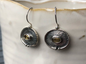 Citrine and Silver Serenity Drop Earrings