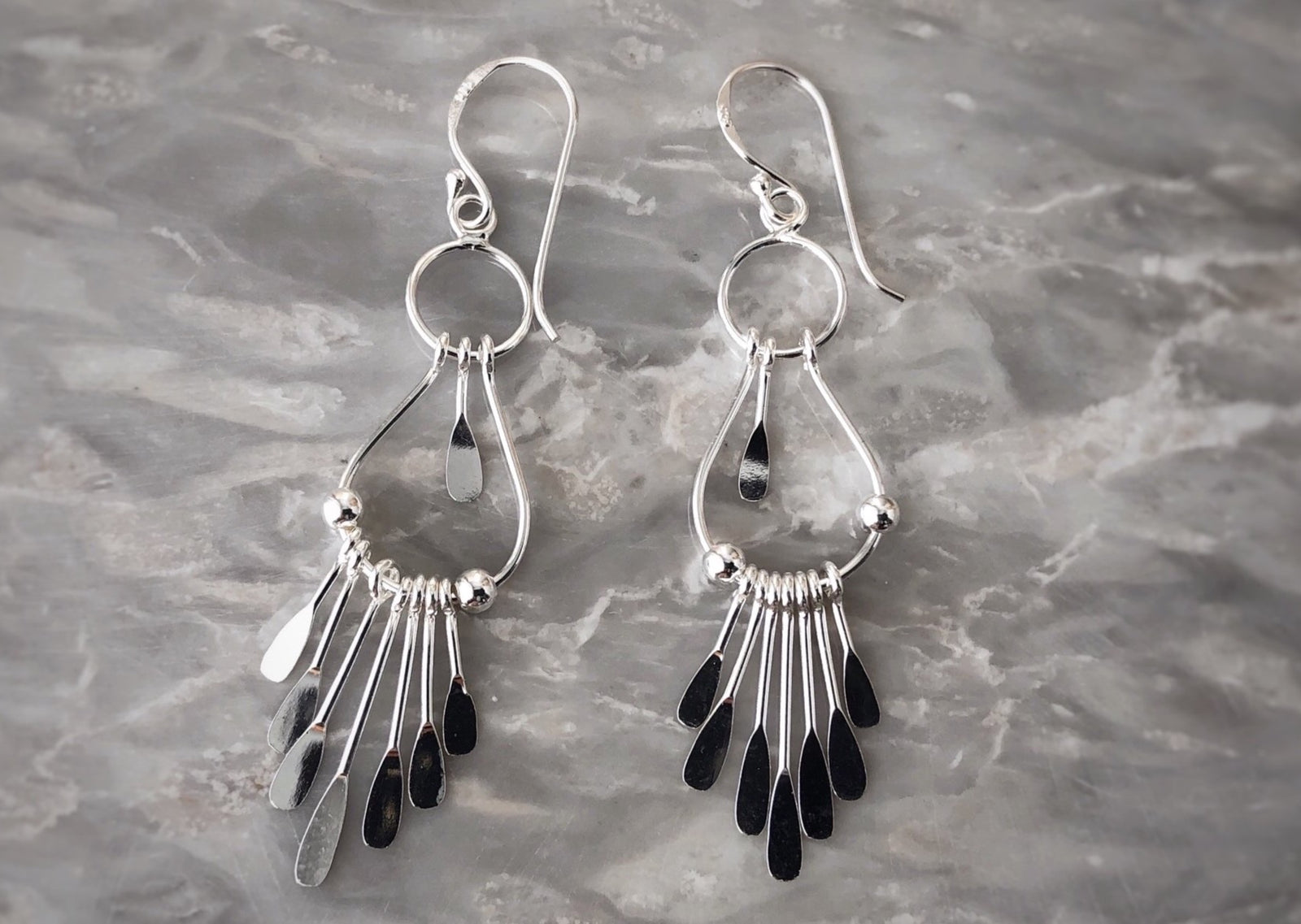 Sterling Silver Native American Style Earrings Tiger Lily London