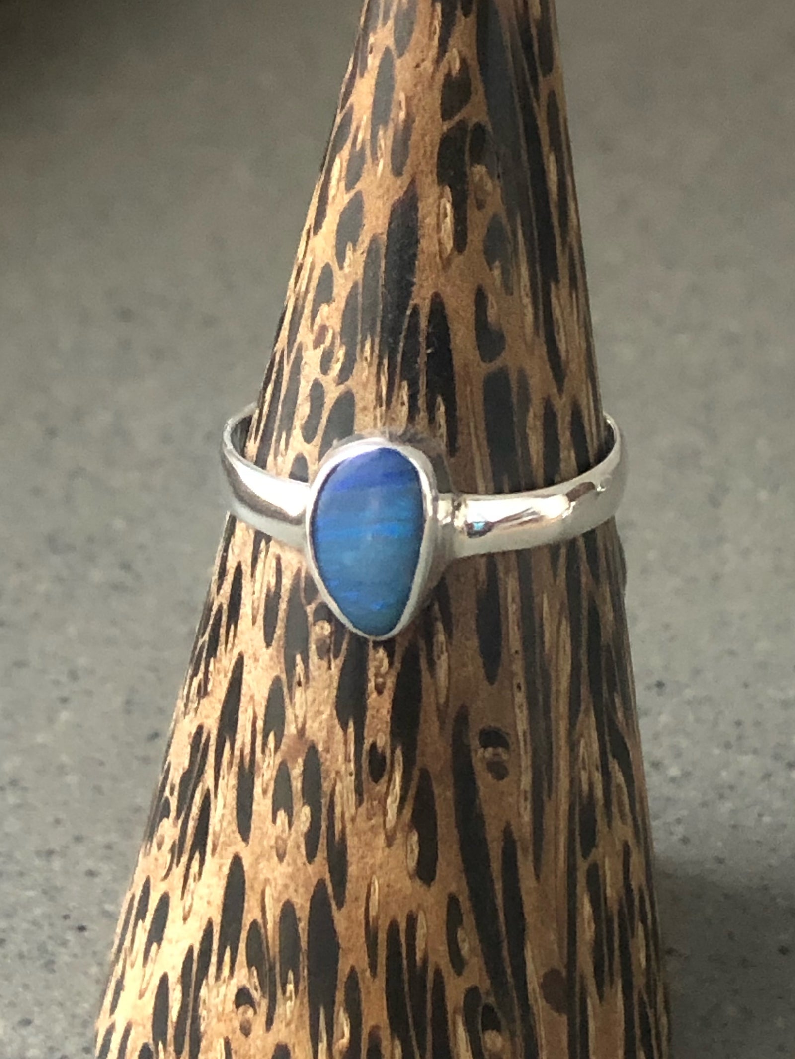 Opal Sterling Silver Ring