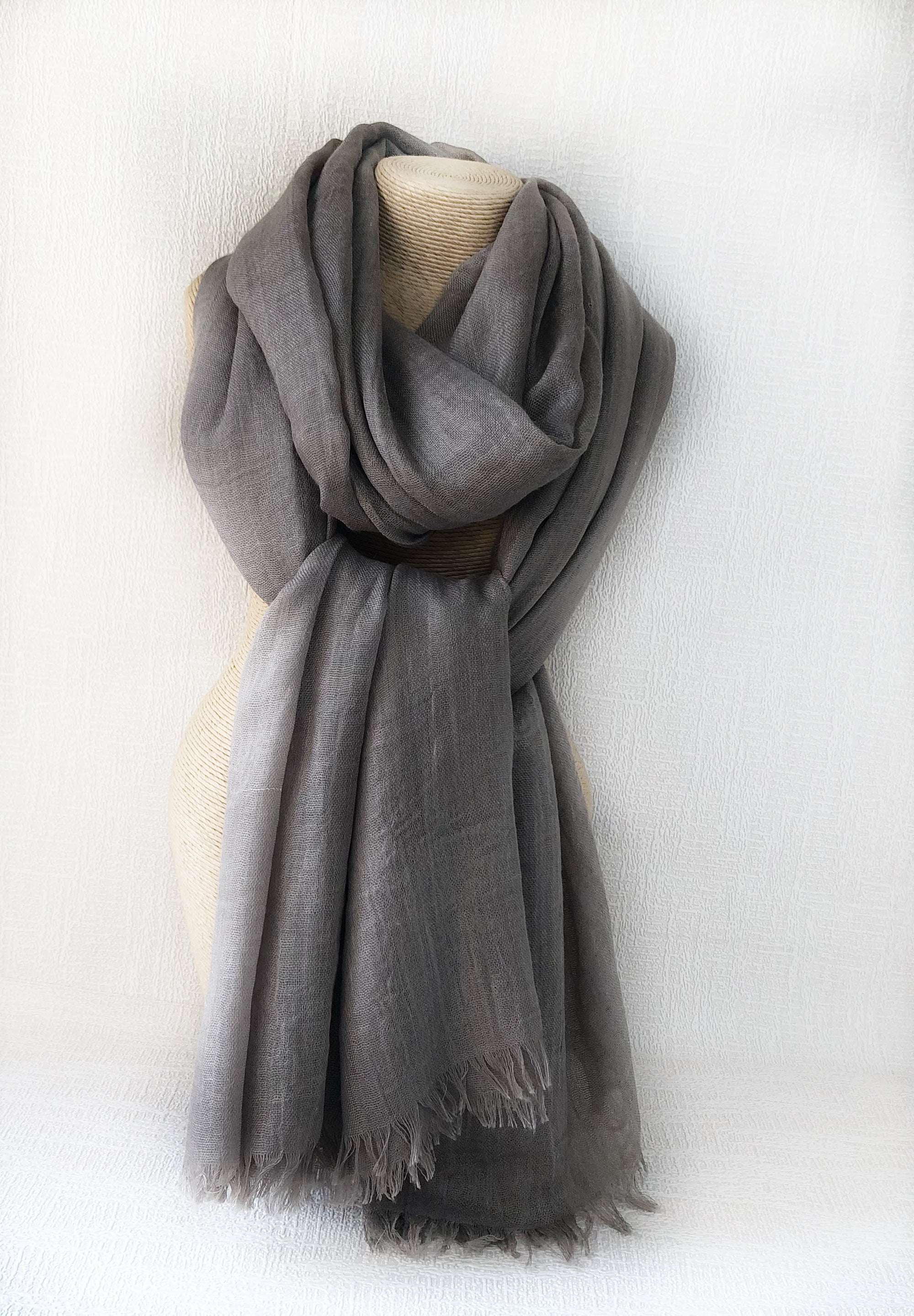 Mocca Wool Cotton Scarf