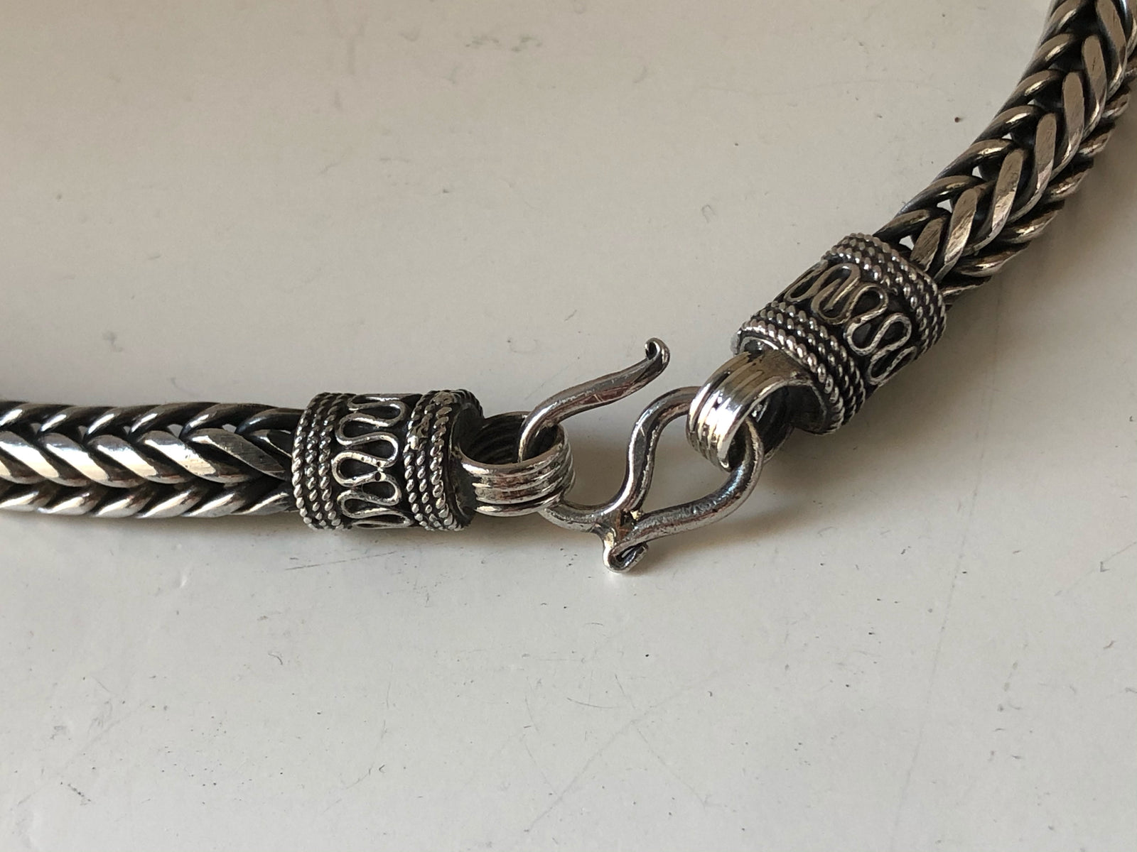 Sterling Silver Heavy Rope Unisex Snake Chain 26" Tiger Lily London