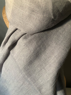 Light Grey Wool Cotton Scarf