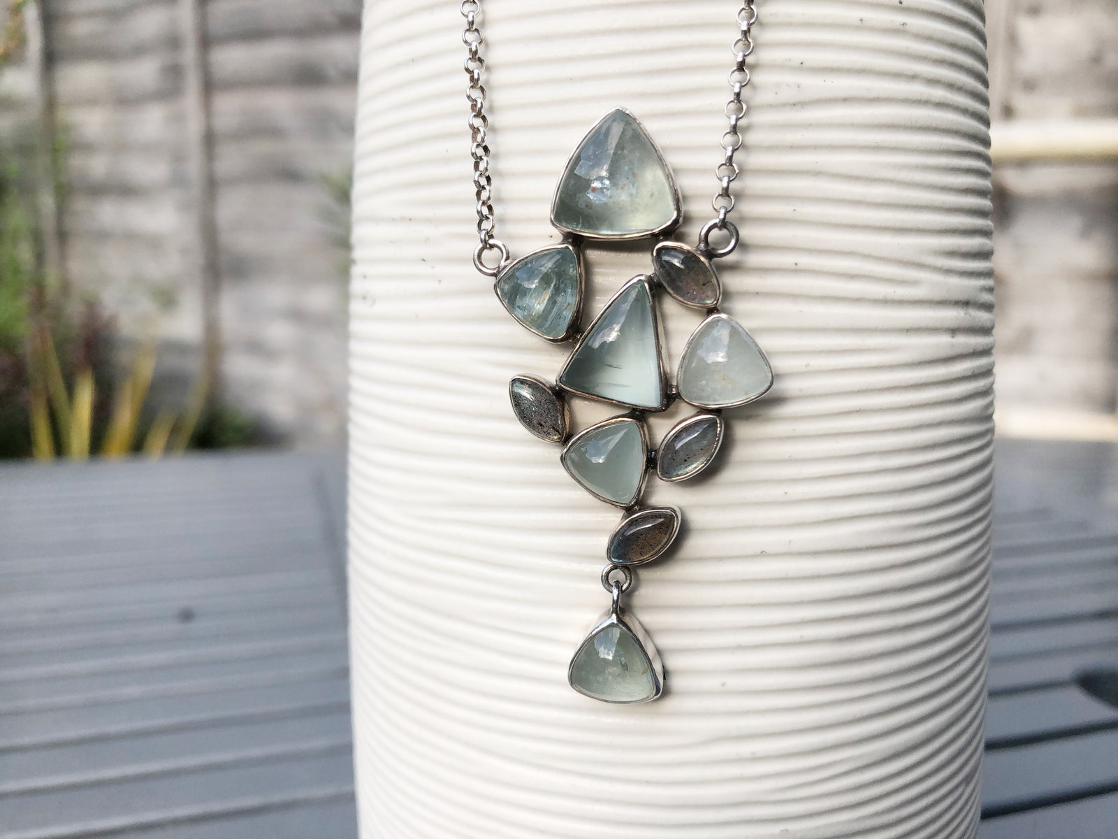 Prehnite and Labradorite Necklace
