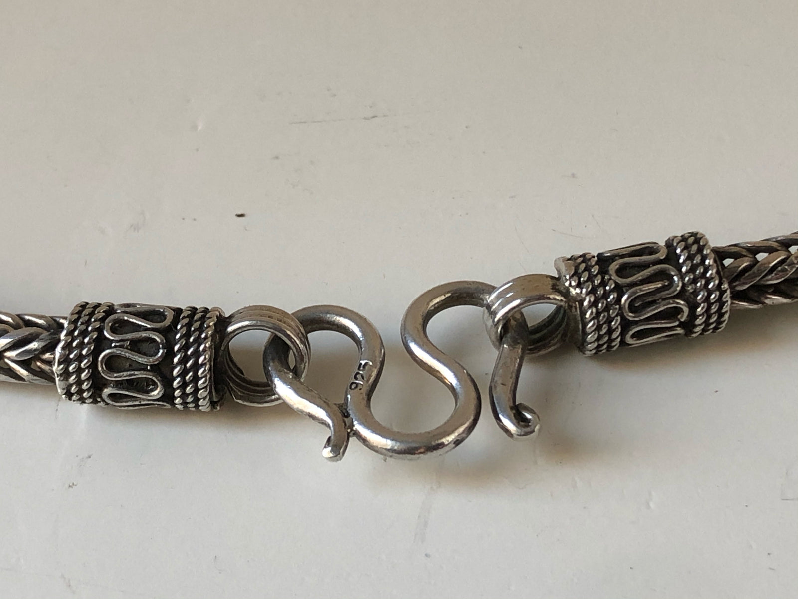 Sterling Silver Rope Unisex Snake Chain 23" Tiger Lily London