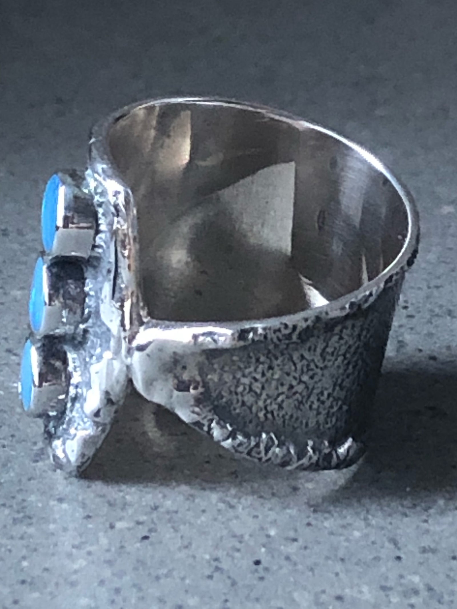 Triple Opal Sterling Silver Ring