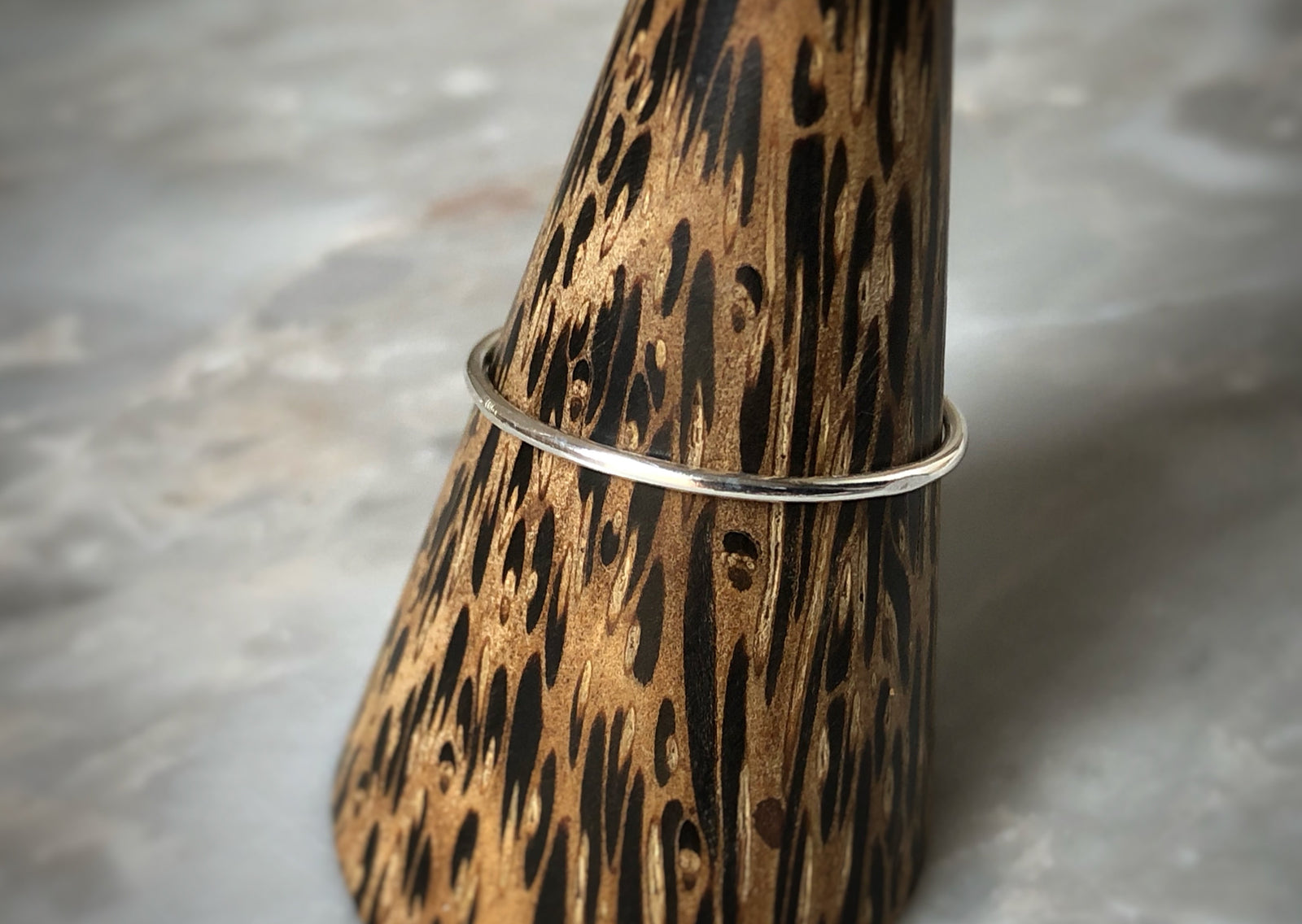 Fine Sterling Silver Band Ring Tiger Lily London