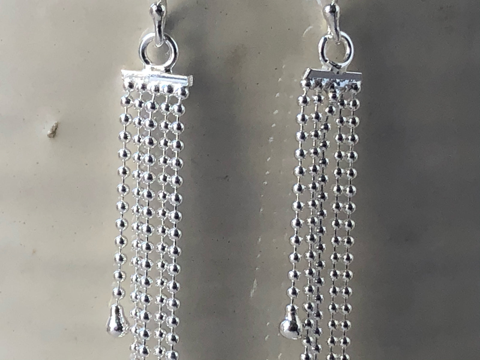 Sterling Silver Multi-Chain Earrings Tiger Lily London