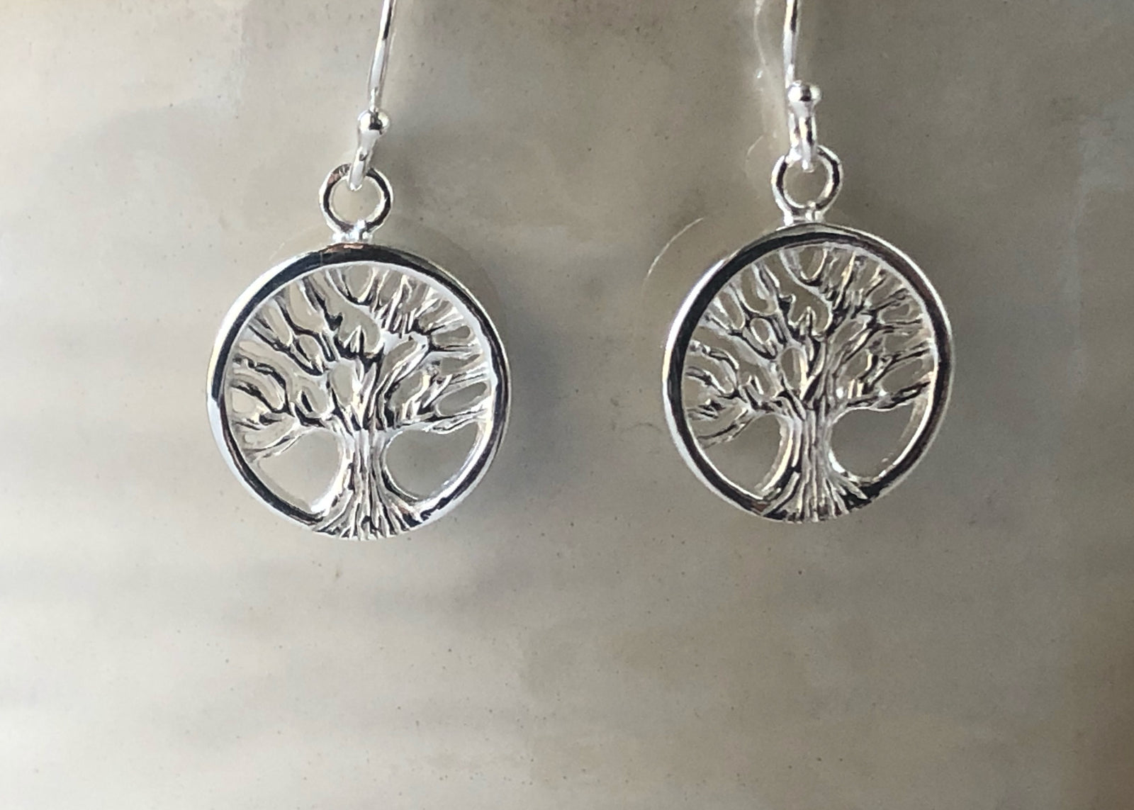 Sterling Silver Tree of Life Earrings Tiger Lily London