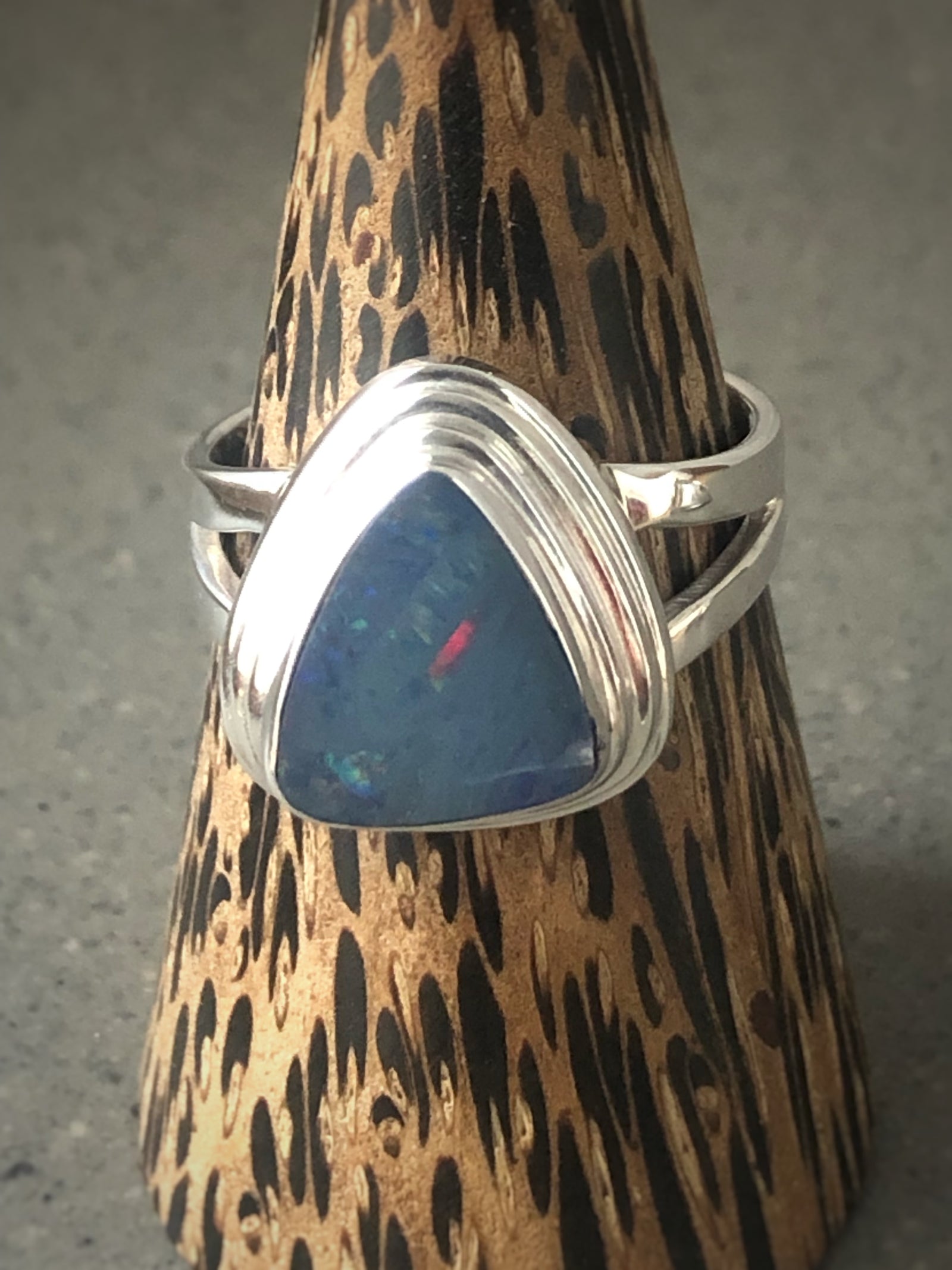 Opal Sterling Silver Ring