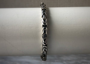Sterling Silver Bali Style Unisex Bracelet Tiger Lily London