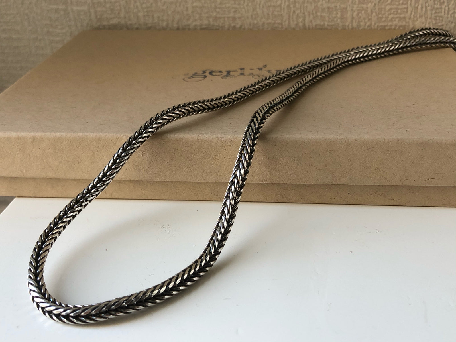 Sterling Silver Rope Unisex Snake Chain 19.5" Tiger Lily London