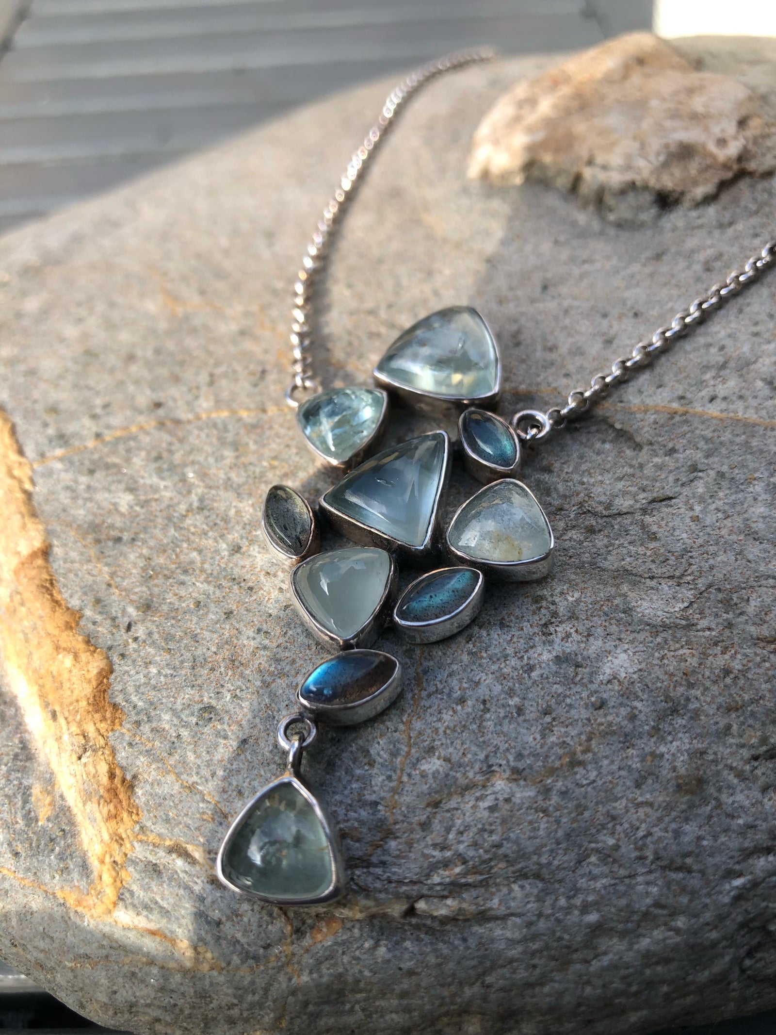 Prehnite and Labradorite Necklace