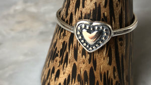Decorative Heart Sterling Silver Ring Tiger Lily London