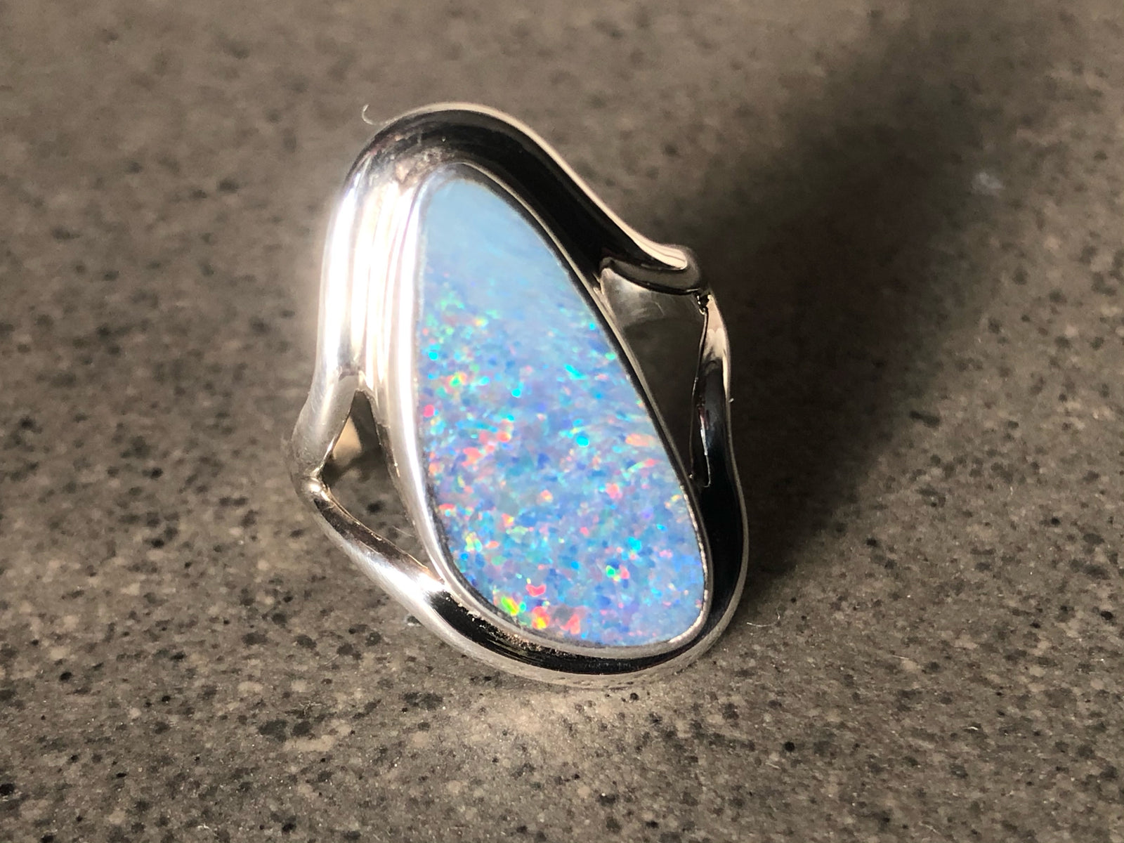 Opal Sterling Silver Ring
