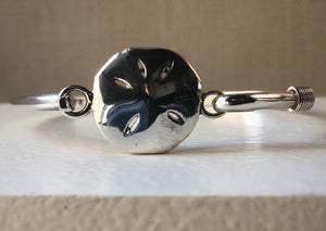 Sterling Silver Flower Bangle Tiger Lily London