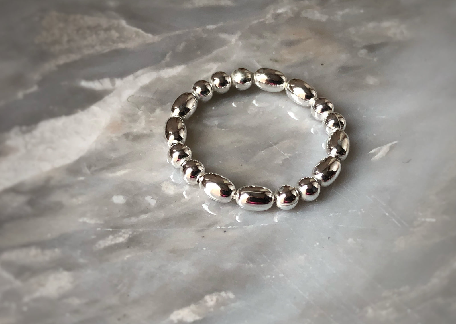 Sterling Silver Bobble Ring Tiger Lily London