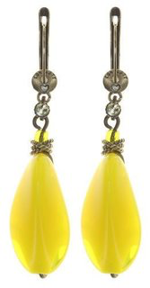 Yellow Tropical Candy Drop Earrings