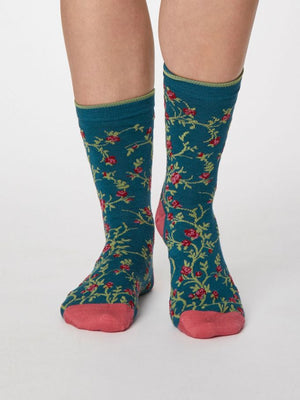 Sustainable and Ethical Floreale Bamboo Socks- Floral by Thought