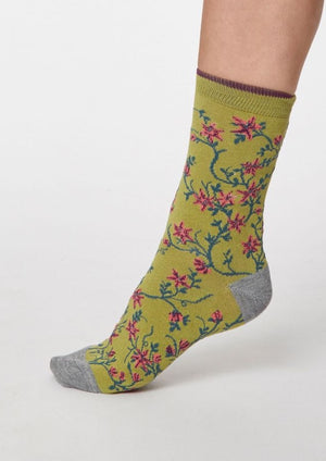 Sustainable and Ethical Floreale Bamboo Socks- Floral by Thought